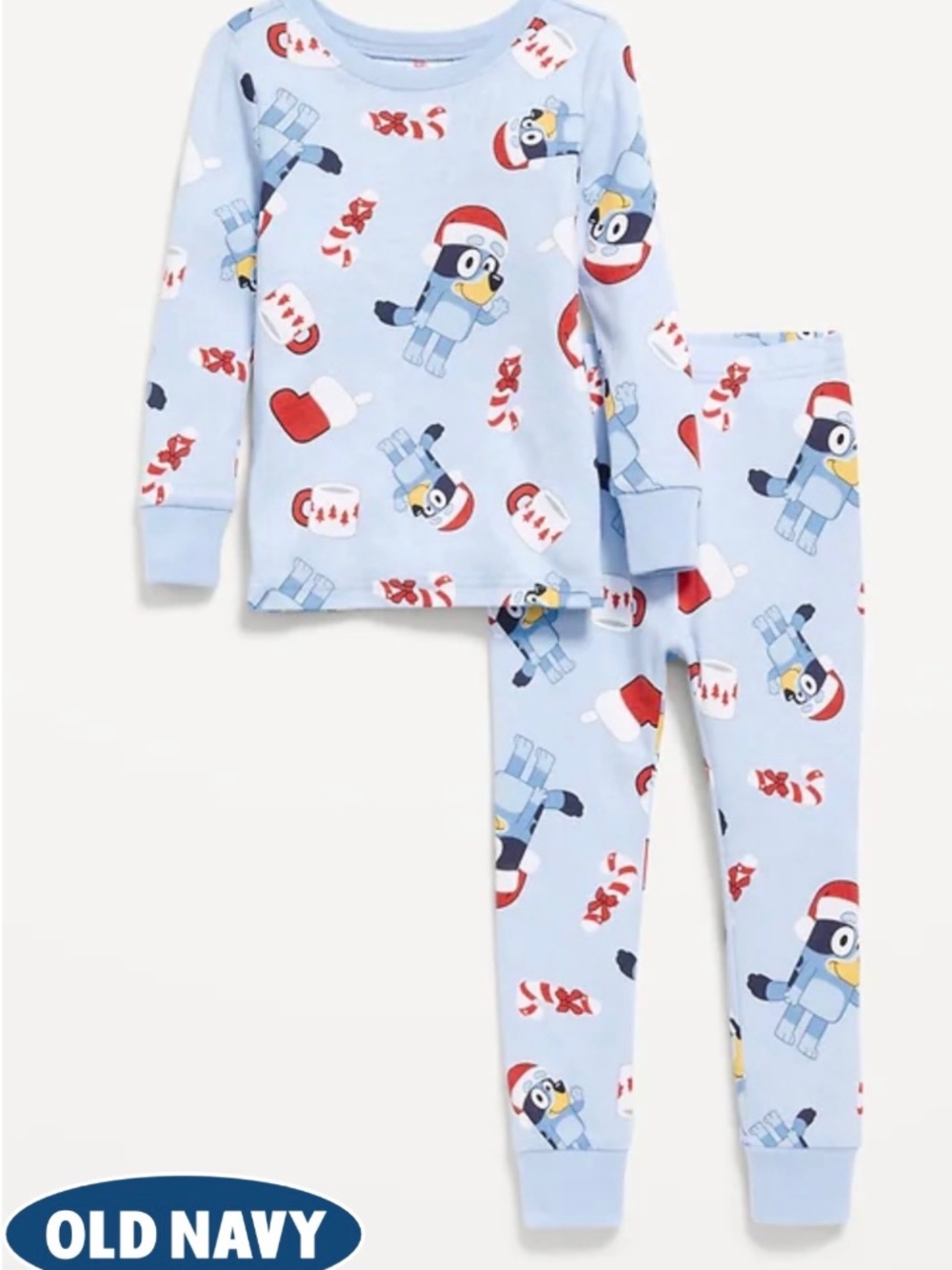 Bluey Baby Holiday Christmas Pajamas 2-Piece PJ Set 18-24 Months